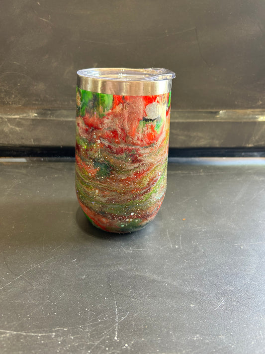 Epoxy tall wine tumbler
